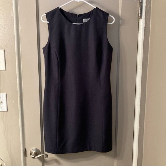 Larry Levine Petite Suits Charcoal Gray Sleeveless Dress - Picture 1 of 3